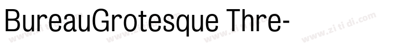 BureauGrotesque Thre字体转换